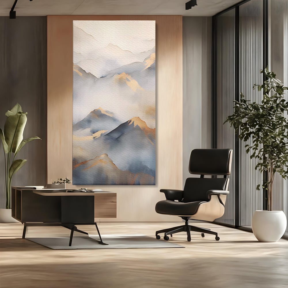 Tablou Canvas Premium LuxCanva® A1446, Munti Aurii ,  Room, Decorativ, Crestele Muntilor, Natura, Peisaj, Living, Culori Vibrante