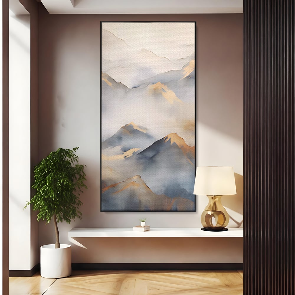 Tablou Canvas Premium LuxCanva® A1446, Munti Aurii ,  Room, Decorativ, Crestele Muntilor, Natura, Peisaj, Living, Culori Vibrante