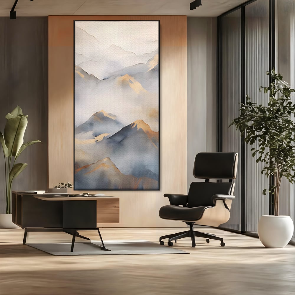 Tablou Canvas Premium LuxCanva® A1446, Munti Aurii ,  Room, Decorativ, Crestele Muntilor, Natura, Peisaj, Living, Culori Vibrante