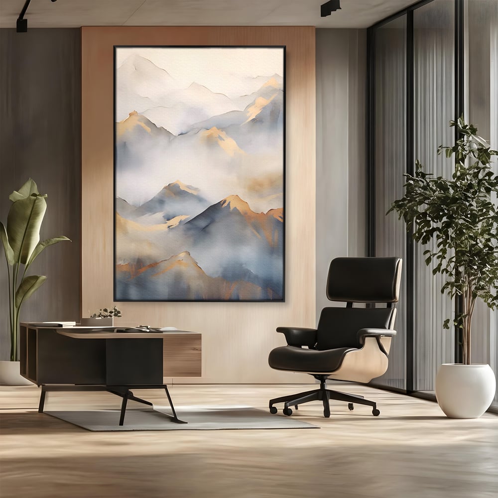 Tablou Canvas Premium LuxCanva® A1446, Munti Aurii ,  Room, Decorativ, Crestele Muntilor, Natura, Peisaj, Living, Culori Vibrante