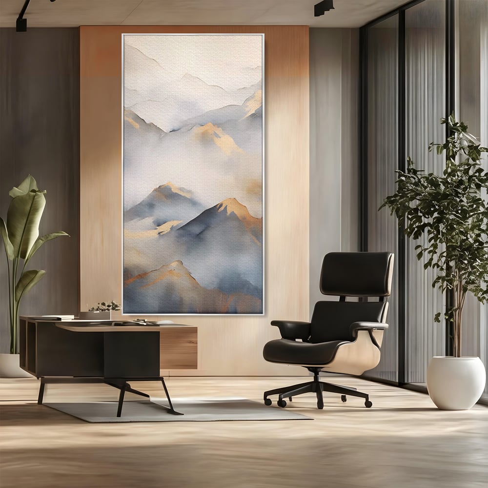 Tablou Canvas Premium LuxCanva® A1446, Munti Aurii ,  Room, Decorativ, Crestele Muntilor, Natura, Peisaj, Living, Culori Vibrante