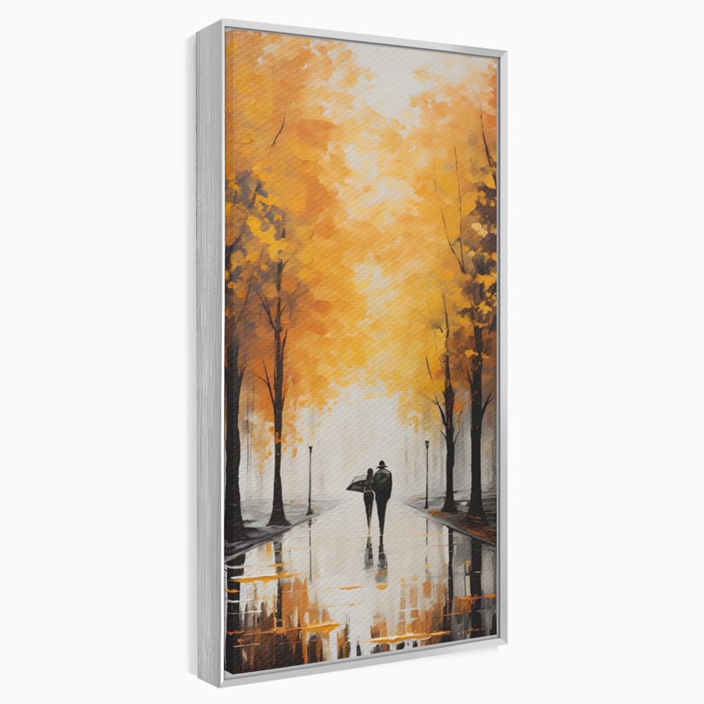 Leinwandbilder Premium LuxCanva® A1447, Herbstspaziergang , Zimmer, Dekorativ, Liebe, Paar, Partner, Romantisch, Romantisch, Wohnen, Lebendige Farben