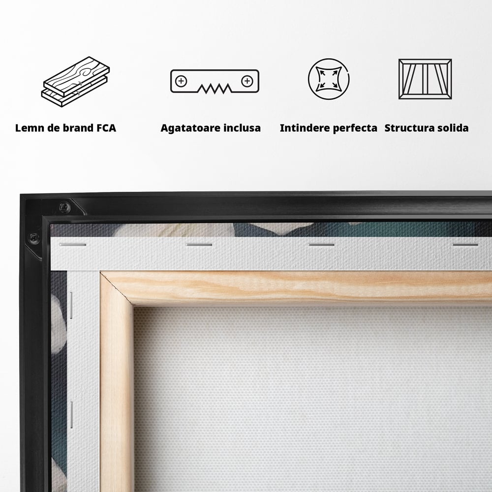 Tablou Canvas Premium LuxCanva® A1448, Crin Imperial , Room, Decorativ, Flori, Planta, Alb, Living, Culori Vibrante