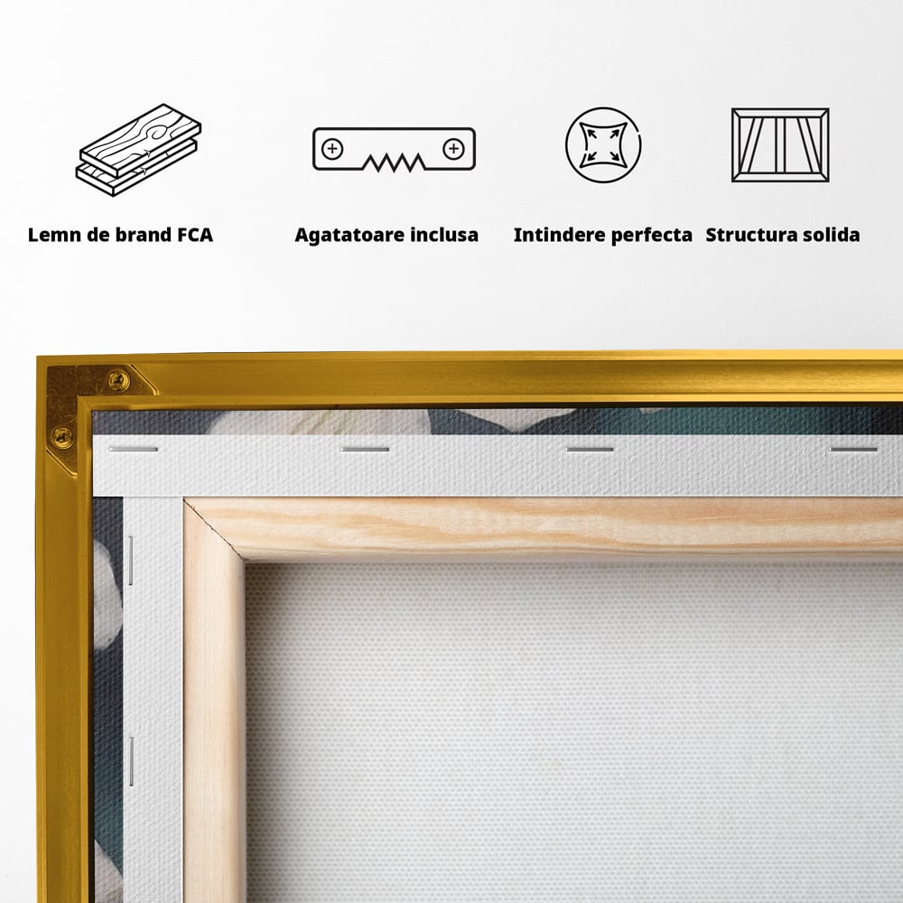 Tablou Canvas Premium LuxCanva® A1448, Crin Imperial , Room, Decorativ, Flori, Planta, Alb, Living, Culori Vibrante