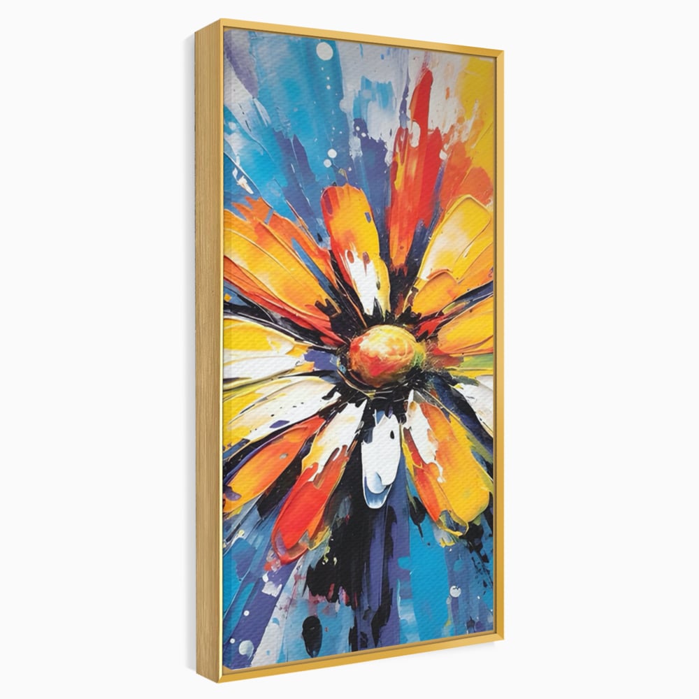 Tablou Canvas Premium LuxCanva® A1452, Revelatie Florala , Decorativ, Living, Planta, Natura, Colorat, Petale, Culori Vibrante