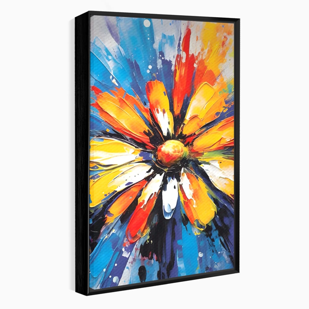 Tablou Canvas Premium LuxCanva® A1452, Revelatie Florala , Decorativ, Living, Planta, Natura, Colorat, Petale, Culori Vibrante