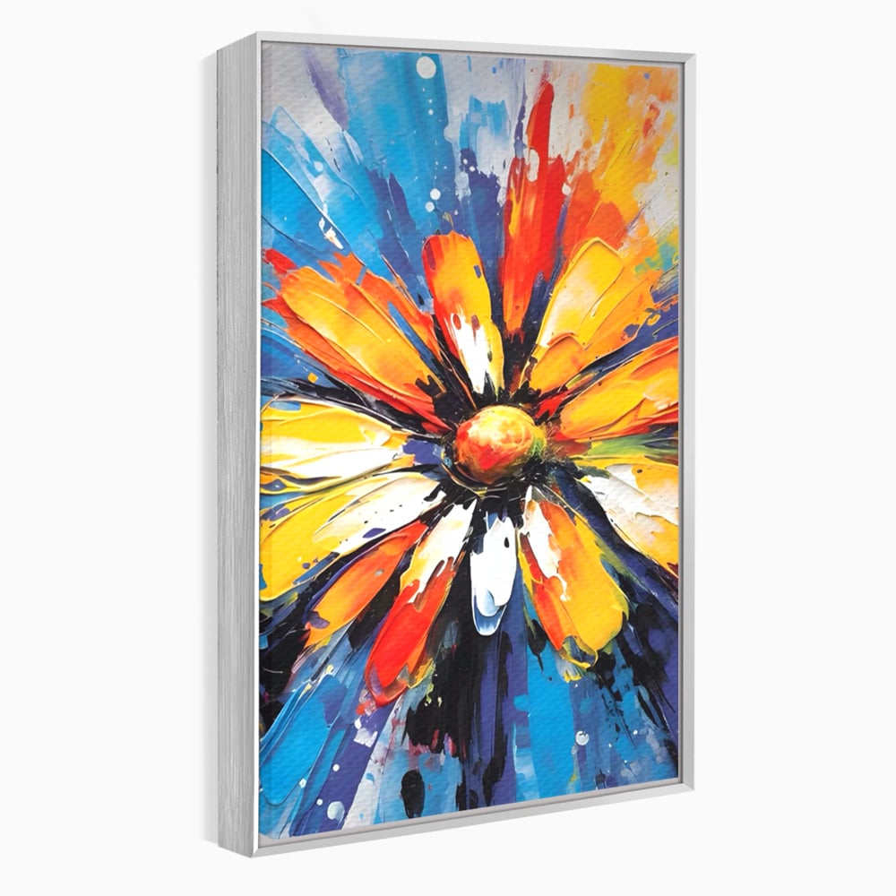 Tablou Canvas Premium LuxCanva® A1452, Revelatie Florala , Decorativ, Living, Planta, Natura, Colorat, Petale, Culori Vibrante