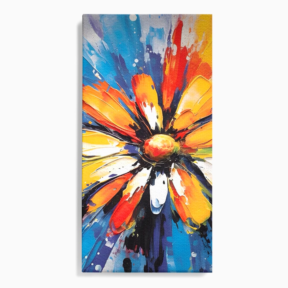 Tablou Canvas Premium LuxCanva® A1452, Revelatie Florala , Decorativ, Living, Planta, Natura, Colorat, Petale, Culori Vibrante