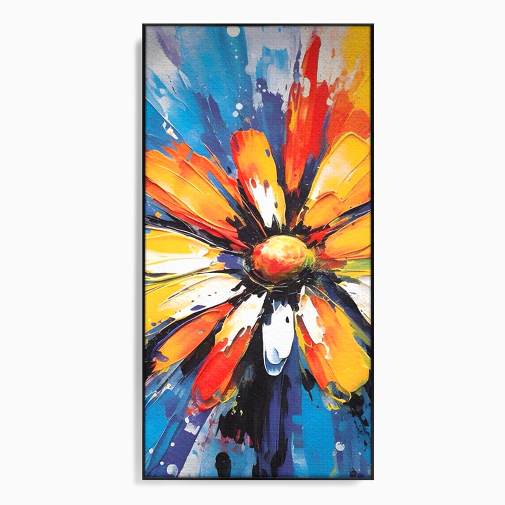 Tablou Canvas Premium LuxCanva® A1452, Revelatie Florala , Decorativ, Living, Planta, Natura, Colorat, Petale, Culori Vibrante