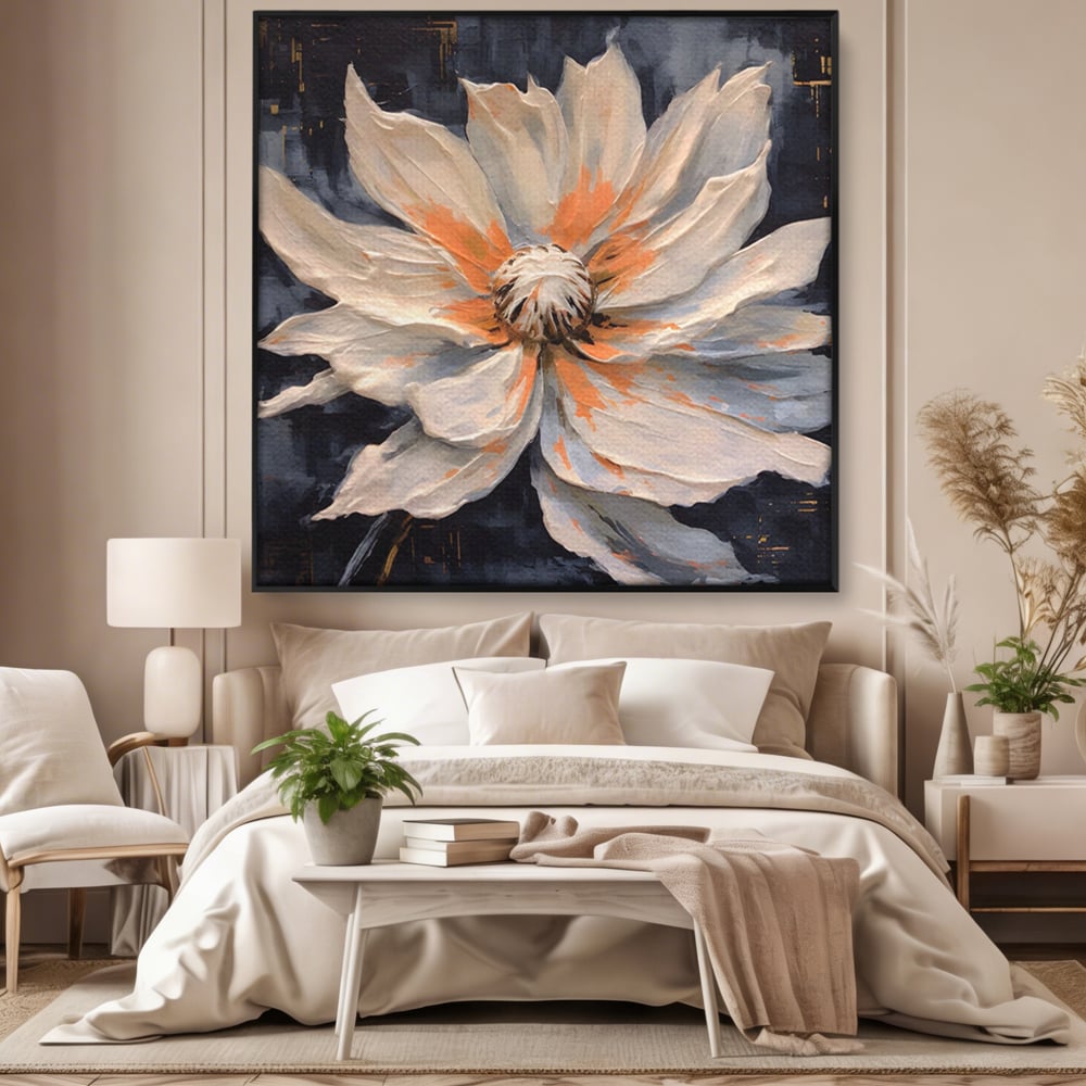 Tablou Canvas Premium LuxCanva® A1457, Viziune Florala,  Decorativ, Living, Planta, Petale, Natura, Infloritor, Culori Vibrante
