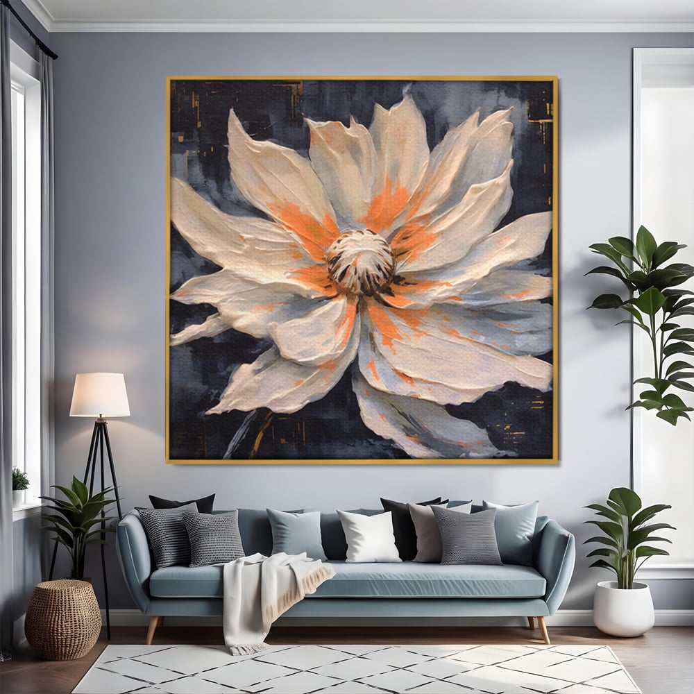 Tablou Canvas Premium LuxCanva® A1457, Viziune Florala,  Decorativ, Living, Planta, Petale, Natura, Infloritor, Culori Vibrante
