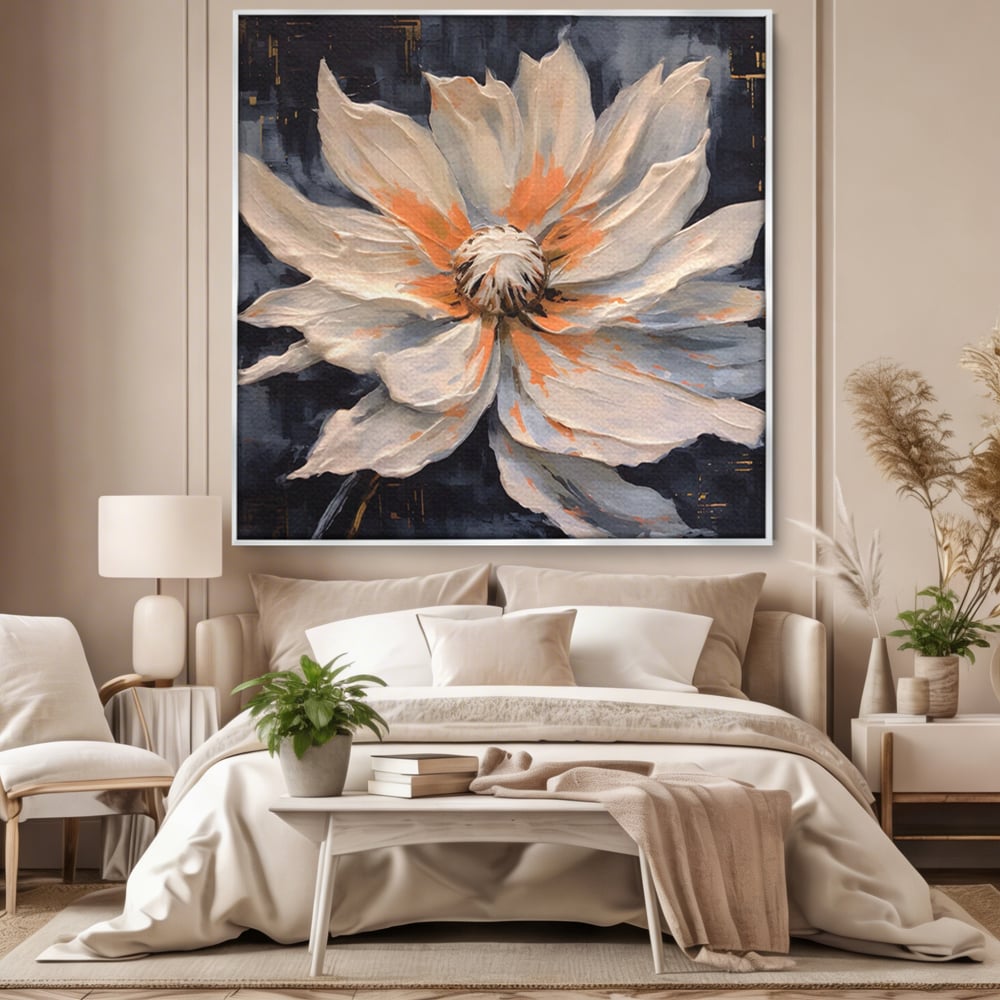 Tablou Canvas Premium LuxCanva® A1457, Viziune Florala,  Decorativ, Living, Planta, Petale, Natura, Infloritor, Culori Vibrante