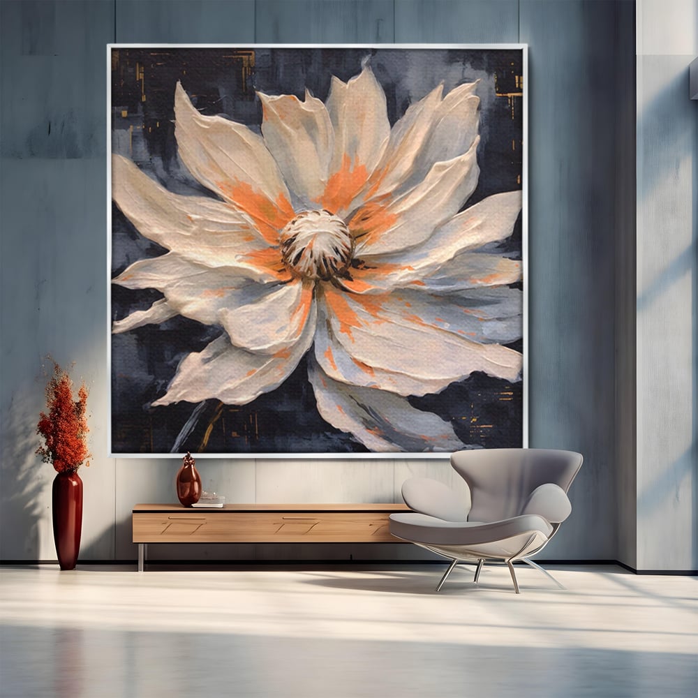 Tablou Canvas Premium LuxCanva® A1457, Viziune Florala,  Decorativ, Living, Planta, Petale, Natura, Infloritor, Culori Vibrante