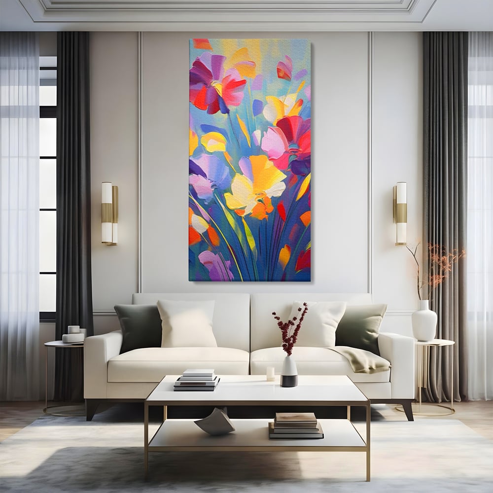 Leinwandbilder Premium LuxCanva® A1458, Blumenmonat, dekorativ, dekorativ, lebendig, Pflanze, Blumenstrauß, farbenfroh, lebendige Farben