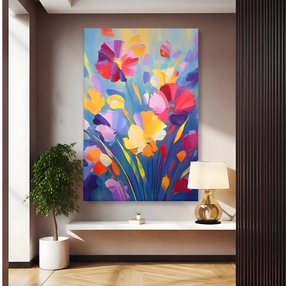 Leinwandbilder Premium LuxCanva® A1458, Blumenmonat, dekorativ, dekorativ, lebendig, Pflanze, Blumenstrauß, farbenfroh, lebendige Farben