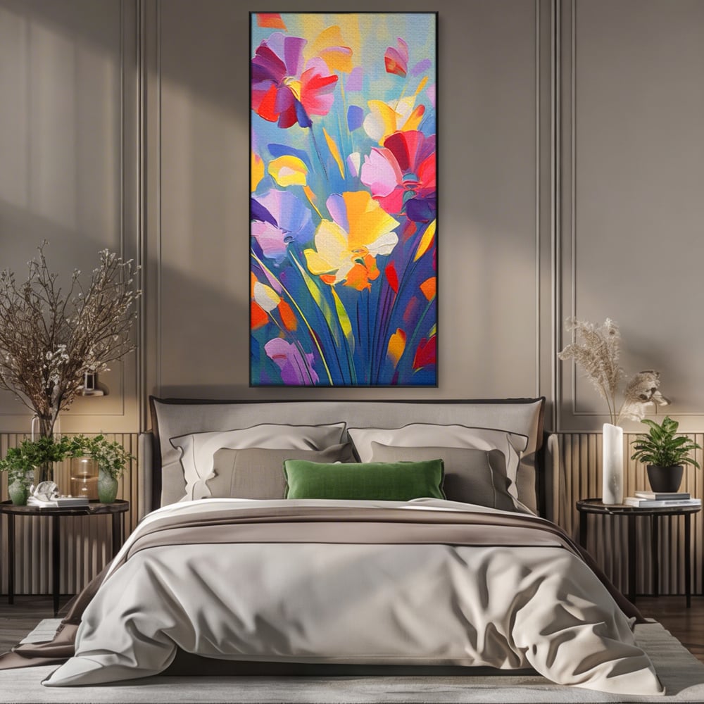Leinwandbilder Premium LuxCanva® A1458, Blumenmonat, dekorativ, dekorativ, lebendig, Pflanze, Blumenstrauß, farbenfroh, lebendige Farben