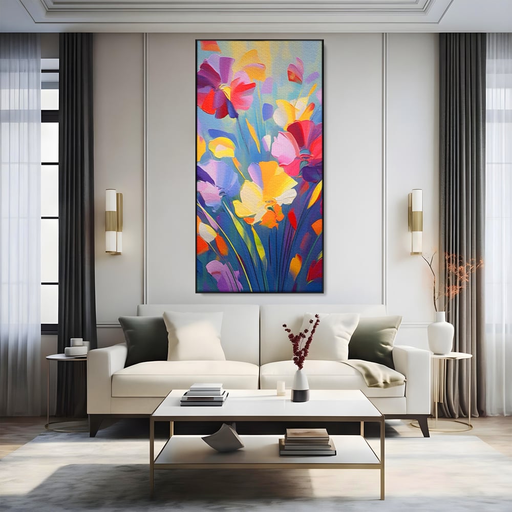 Leinwandbilder Premium LuxCanva® A1458, Blumenmonat, dekorativ, dekorativ, lebendig, Pflanze, Blumenstrauß, farbenfroh, lebendige Farben
