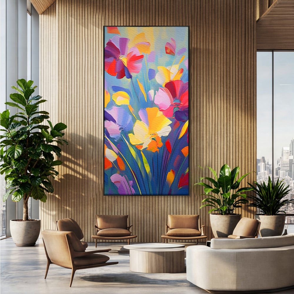 Leinwandbilder Premium LuxCanva® A1458, Blumenmonat, dekorativ, dekorativ, lebendig, Pflanze, Blumenstrauß, farbenfroh, lebendige Farben