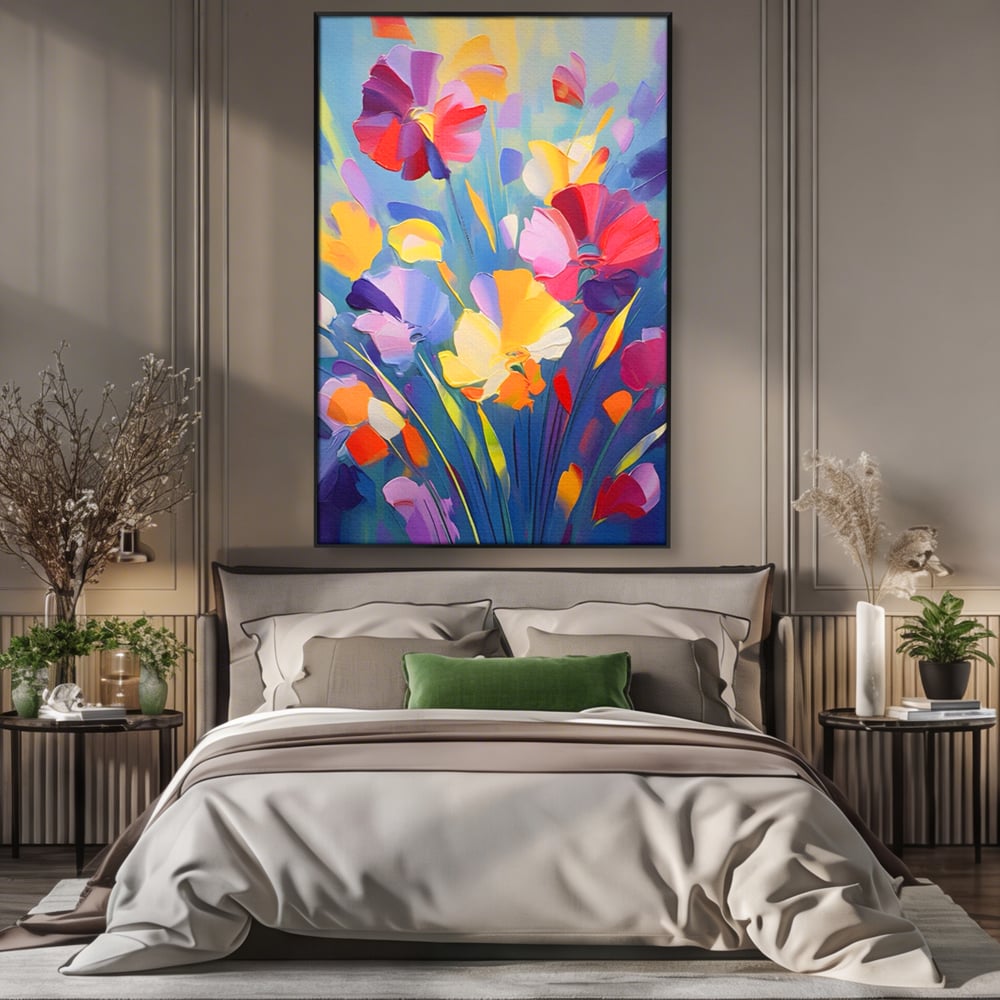 Leinwandbilder Premium LuxCanva® A1458, Blumenmonat, dekorativ, dekorativ, lebendig, Pflanze, Blumenstrauß, farbenfroh, lebendige Farben