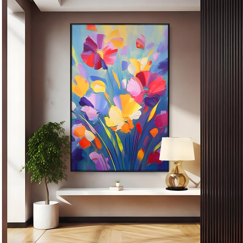 Leinwandbilder Premium LuxCanva® A1458, Blumenmonat, dekorativ, dekorativ, lebendig, Pflanze, Blumenstrauß, farbenfroh, lebendige Farben