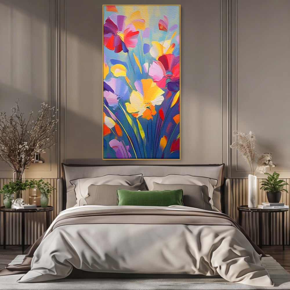 Leinwandbilder Premium LuxCanva® A1458, Blumenmonat, dekorativ, dekorativ, lebendig, Pflanze, Blumenstrauß, farbenfroh, lebendige Farben
