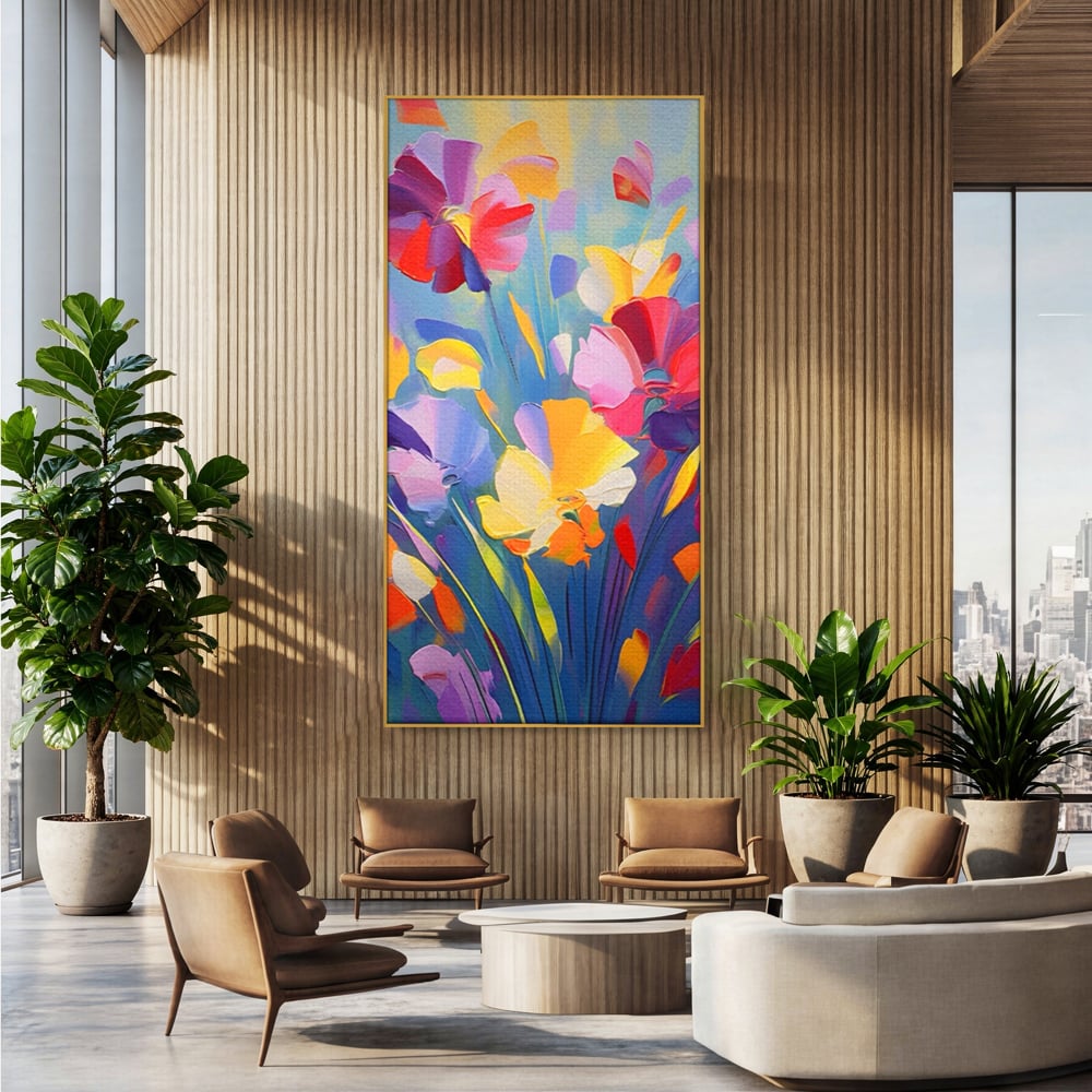 Leinwandbilder Premium LuxCanva® A1458, Blumenmonat, dekorativ, dekorativ, lebendig, Pflanze, Blumenstrauß, farbenfroh, lebendige Farben