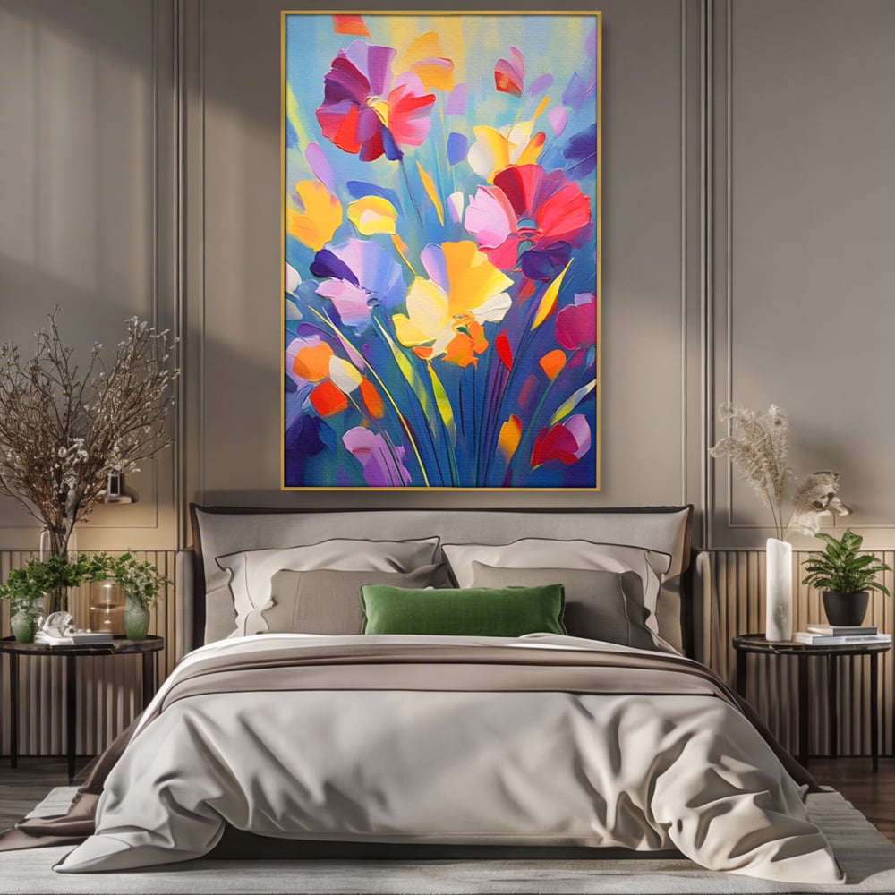 Leinwandbilder Premium LuxCanva® A1458, Blumenmonat, dekorativ, dekorativ, lebendig, Pflanze, Blumenstrauß, farbenfroh, lebendige Farben