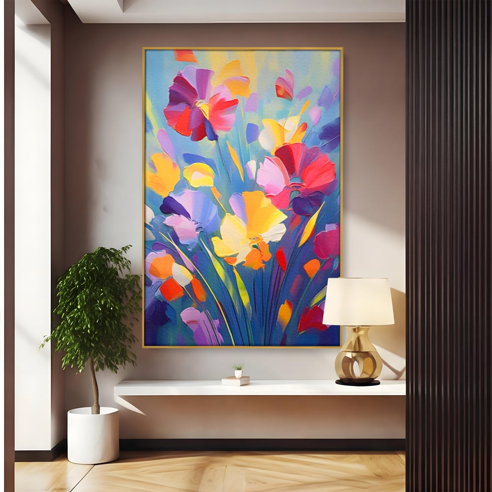Leinwandbilder Premium LuxCanva® A1458, Blumenmonat, dekorativ, dekorativ, lebendig, Pflanze, Blumenstrauß, farbenfroh, lebendige Farben
