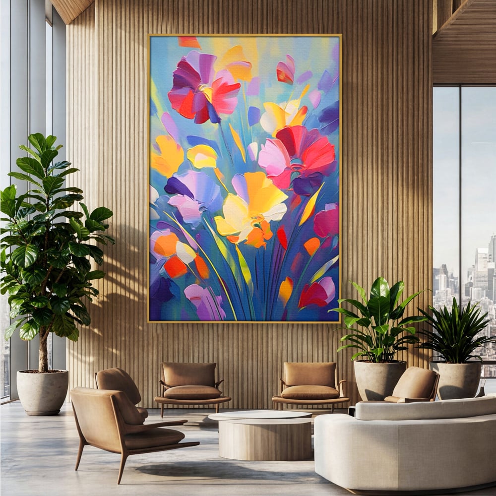 Leinwandbilder Premium LuxCanva® A1458, Blumenmonat, dekorativ, dekorativ, lebendig, Pflanze, Blumenstrauß, farbenfroh, lebendige Farben