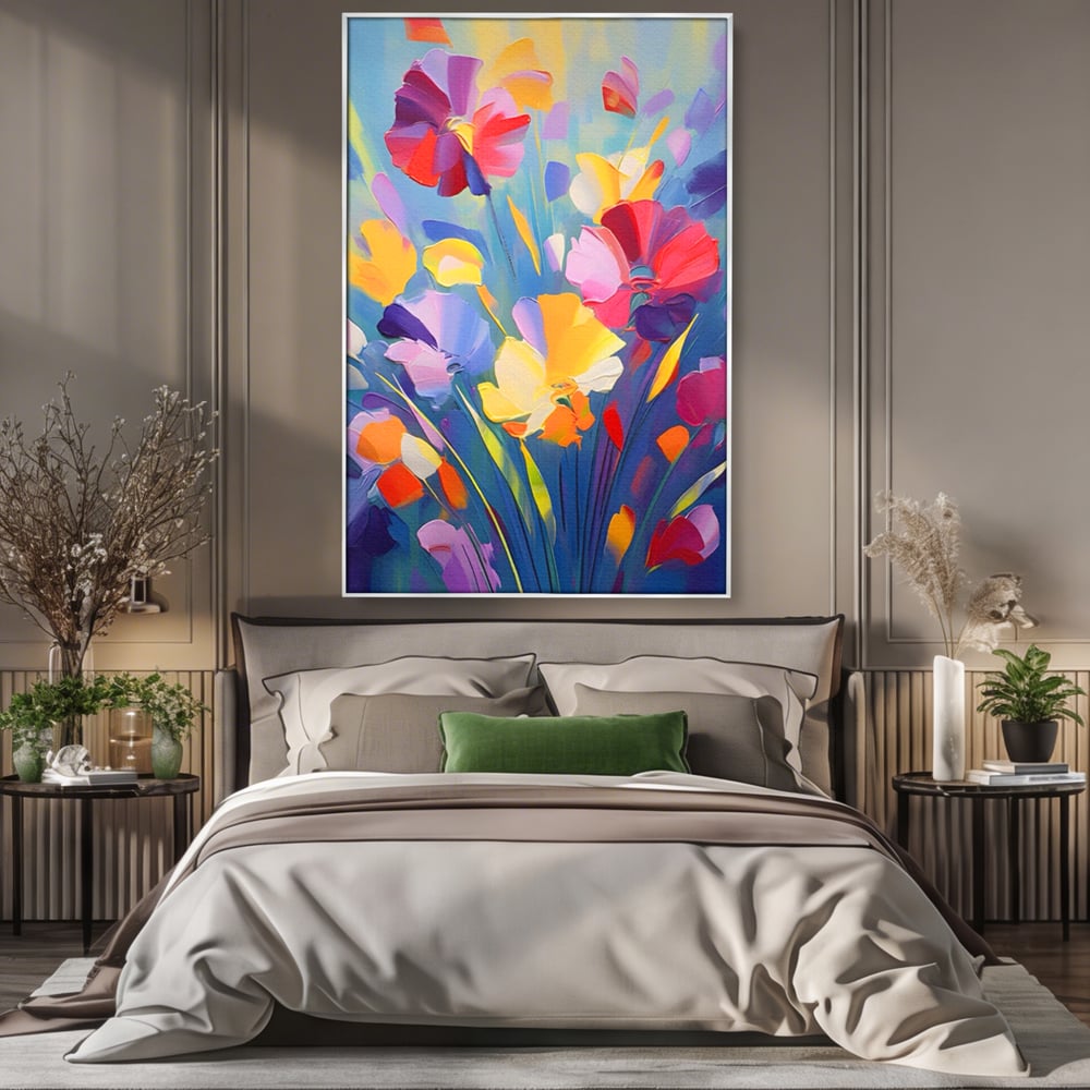 Leinwandbilder Premium LuxCanva® A1458, Blumenmonat, dekorativ, dekorativ, lebendig, Pflanze, Blumenstrauß, farbenfroh, lebendige Farben