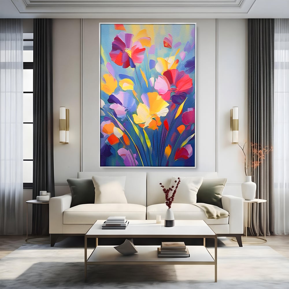 Leinwandbilder Premium LuxCanva® A1458, Blumenmonat, dekorativ, dekorativ, lebendig, Pflanze, Blumenstrauß, farbenfroh, lebendige Farben