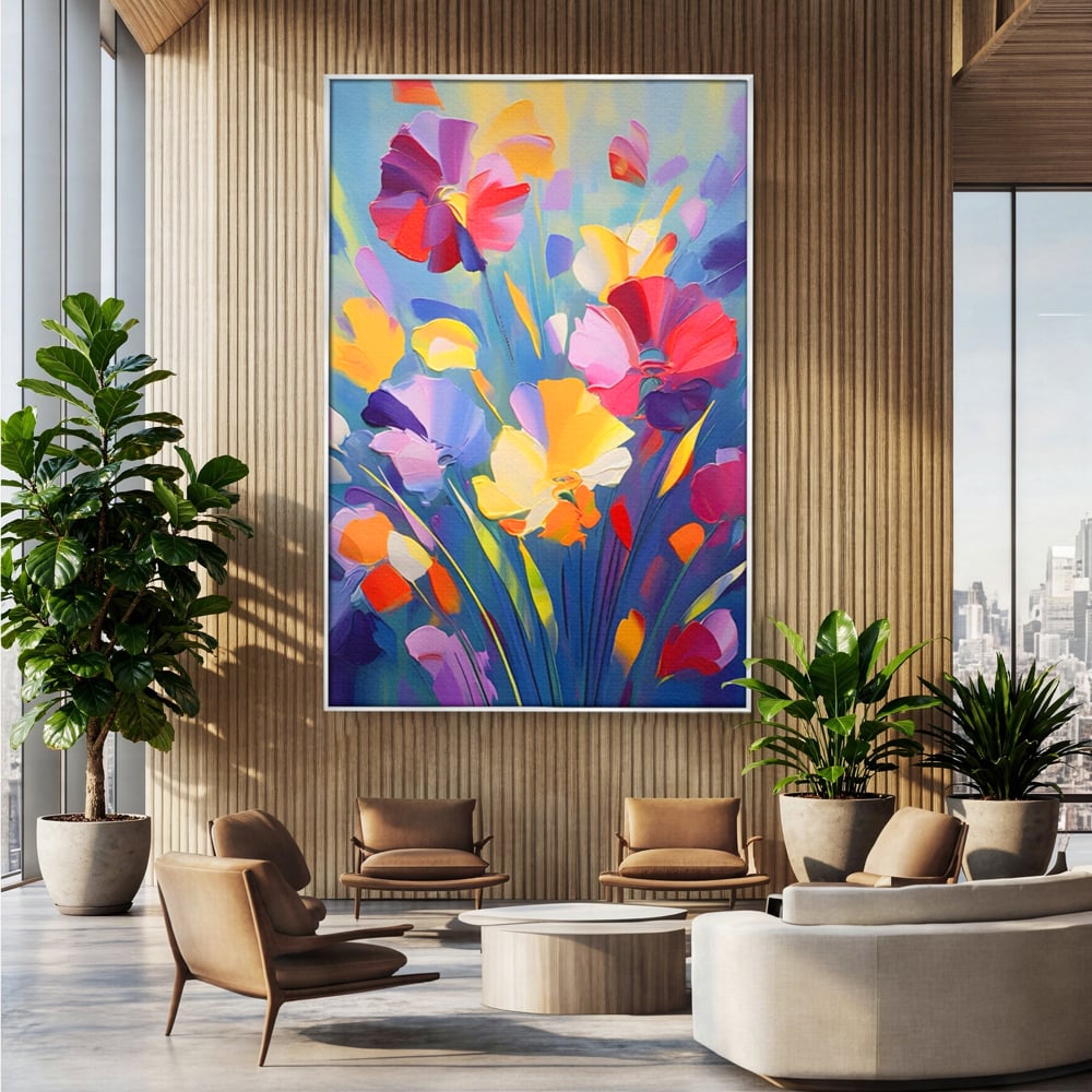 Leinwandbilder Premium LuxCanva® A1458, Blumenmonat, dekorativ, dekorativ, lebendig, Pflanze, Blumenstrauß, farbenfroh, lebendige Farben