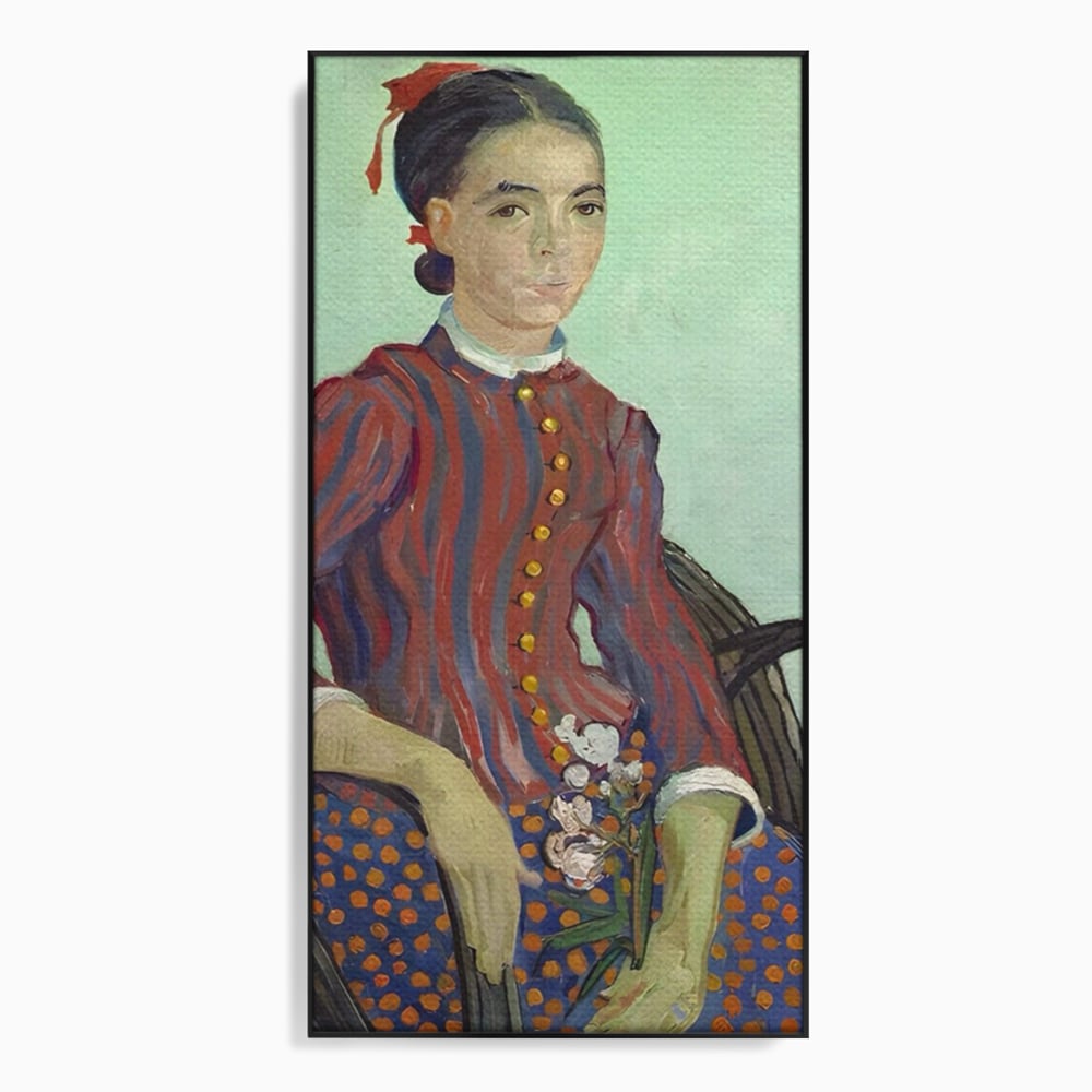 Tablou Canvas Premium LuxCanva® A1462, La Mousme , Galerie De Arta, Van Gogh, Artist, Celebritate, Opera, Room, Culori Vibrante