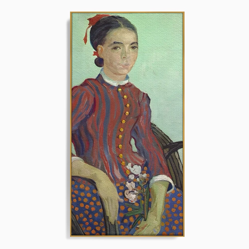 Tablou Canvas Premium LuxCanva® A1462, La Mousme , Galerie De Arta, Van Gogh, Artist, Celebritate, Opera, Room, Culori Vibrante