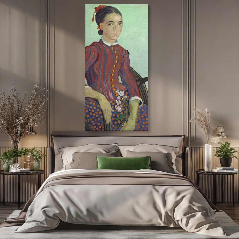 Tablou Canvas Premium LuxCanva® A1462, La Mousme , Galerie De Arta, Van Gogh, Artist, Celebritate, Opera, Room, Culori Vibrante