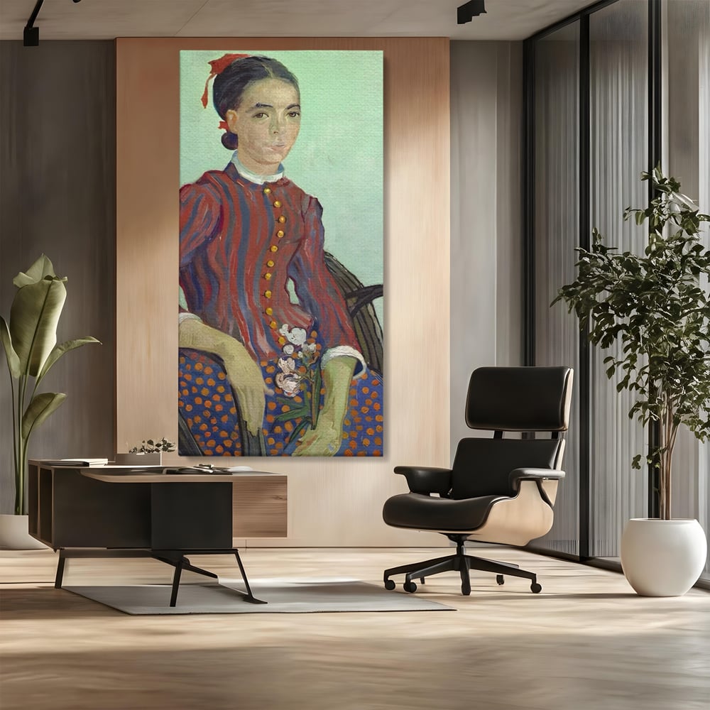 Tablou Canvas Premium LuxCanva® A1462, La Mousme , Galerie De Arta, Van Gogh, Artist, Celebritate, Opera, Room, Culori Vibrante