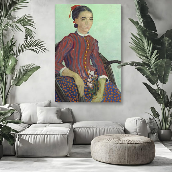Tablou Canvas Premium LuxCanva® A1462, La Mousme , Galerie De Arta, Van Gogh, Artist, Celebritate, Opera, Room, Culori Vibrante