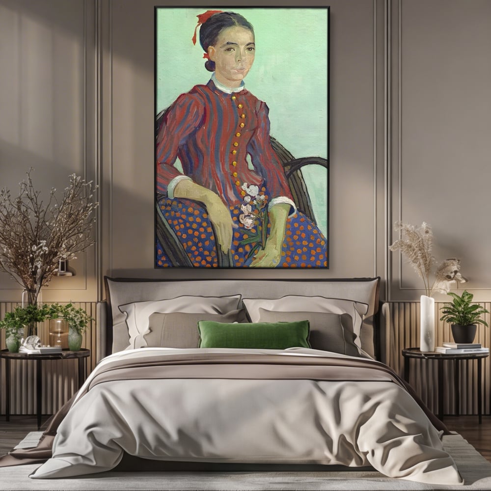 Tablou Canvas Premium LuxCanva® A1462, La Mousme , Galerie De Arta, Van Gogh, Artist, Celebritate, Opera, Room, Culori Vibrante