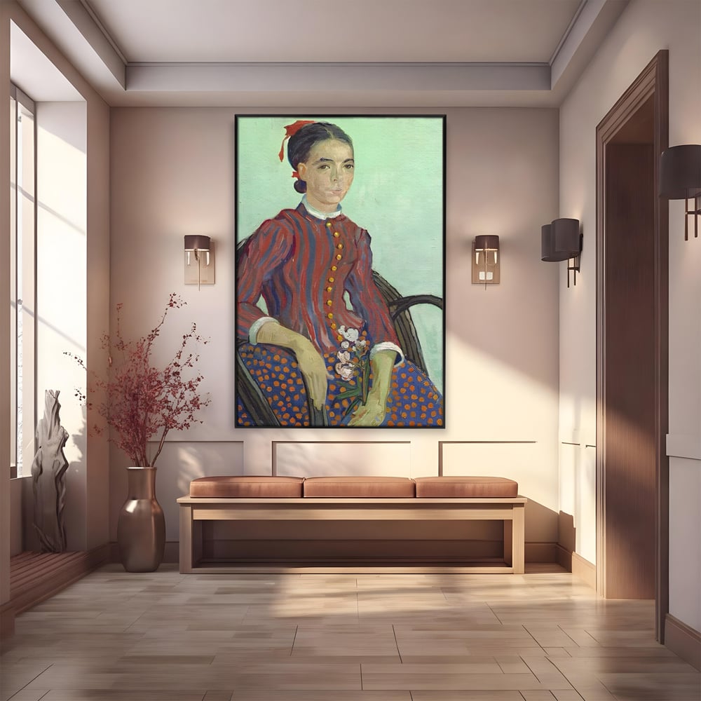 Tablou Canvas Premium LuxCanva® A1462, La Mousme , Galerie De Arta, Van Gogh, Artist, Celebritate, Opera, Room, Culori Vibrante