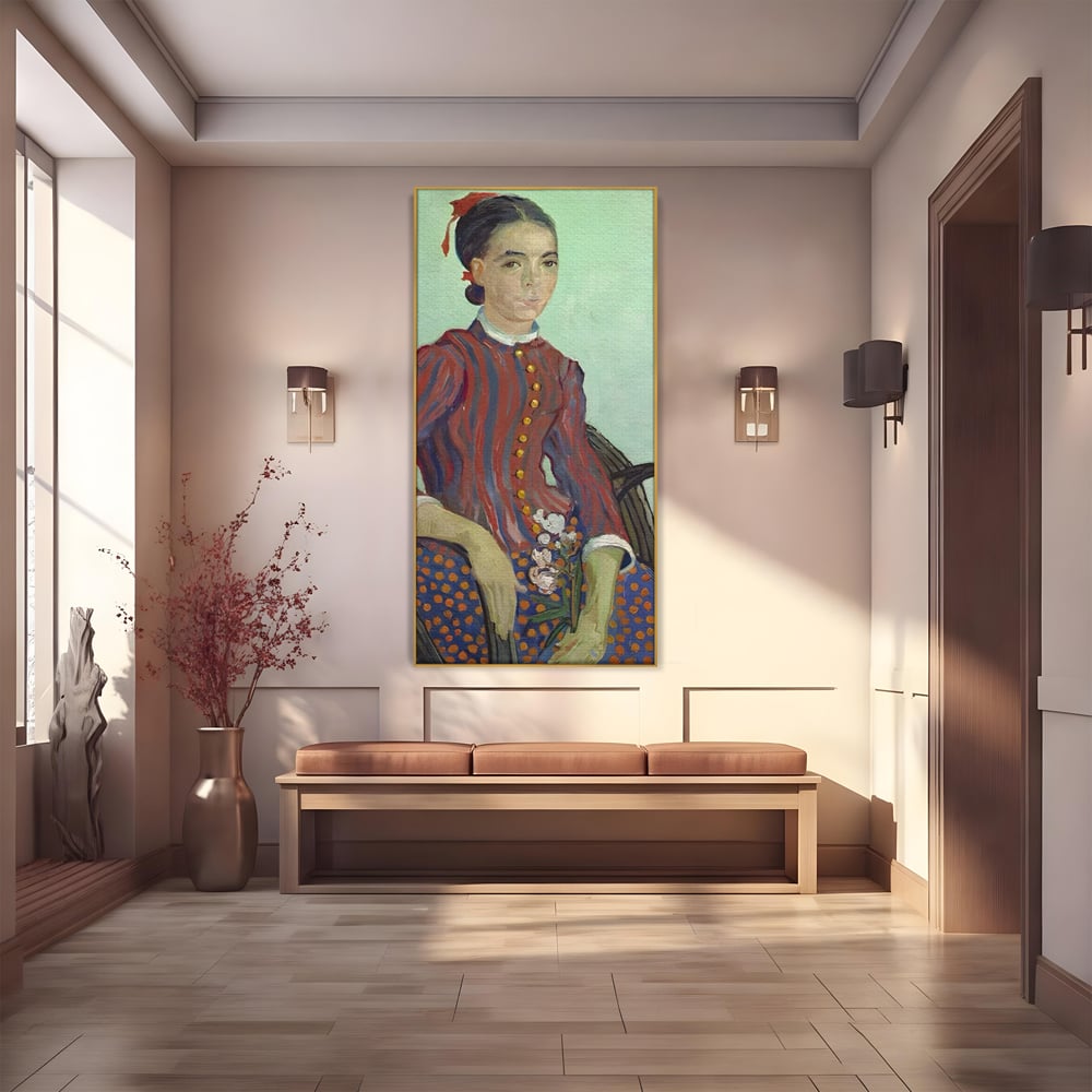 Tablou Canvas Premium LuxCanva® A1462, La Mousme , Galerie De Arta, Van Gogh, Artist, Celebritate, Opera, Room, Culori Vibrante
