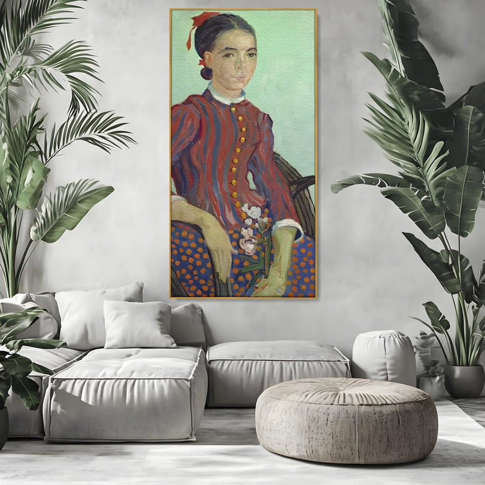 Tablou Canvas Premium LuxCanva® A1462, La Mousme , Galerie De Arta, Van Gogh, Artist, Celebritate, Opera, Room, Culori Vibrante