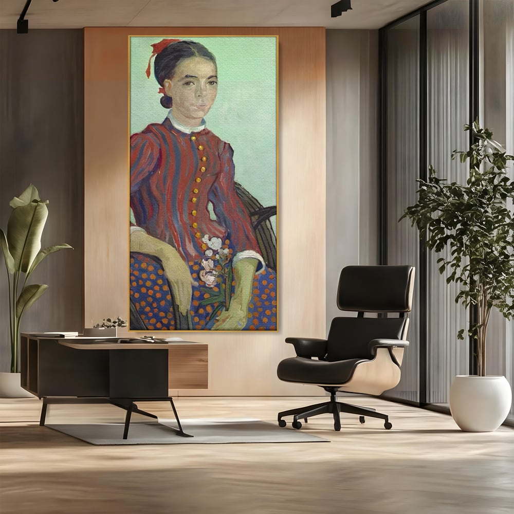 Tablou Canvas Premium LuxCanva® A1462, La Mousme , Galerie De Arta, Van Gogh, Artist, Celebritate, Opera, Room, Culori Vibrante