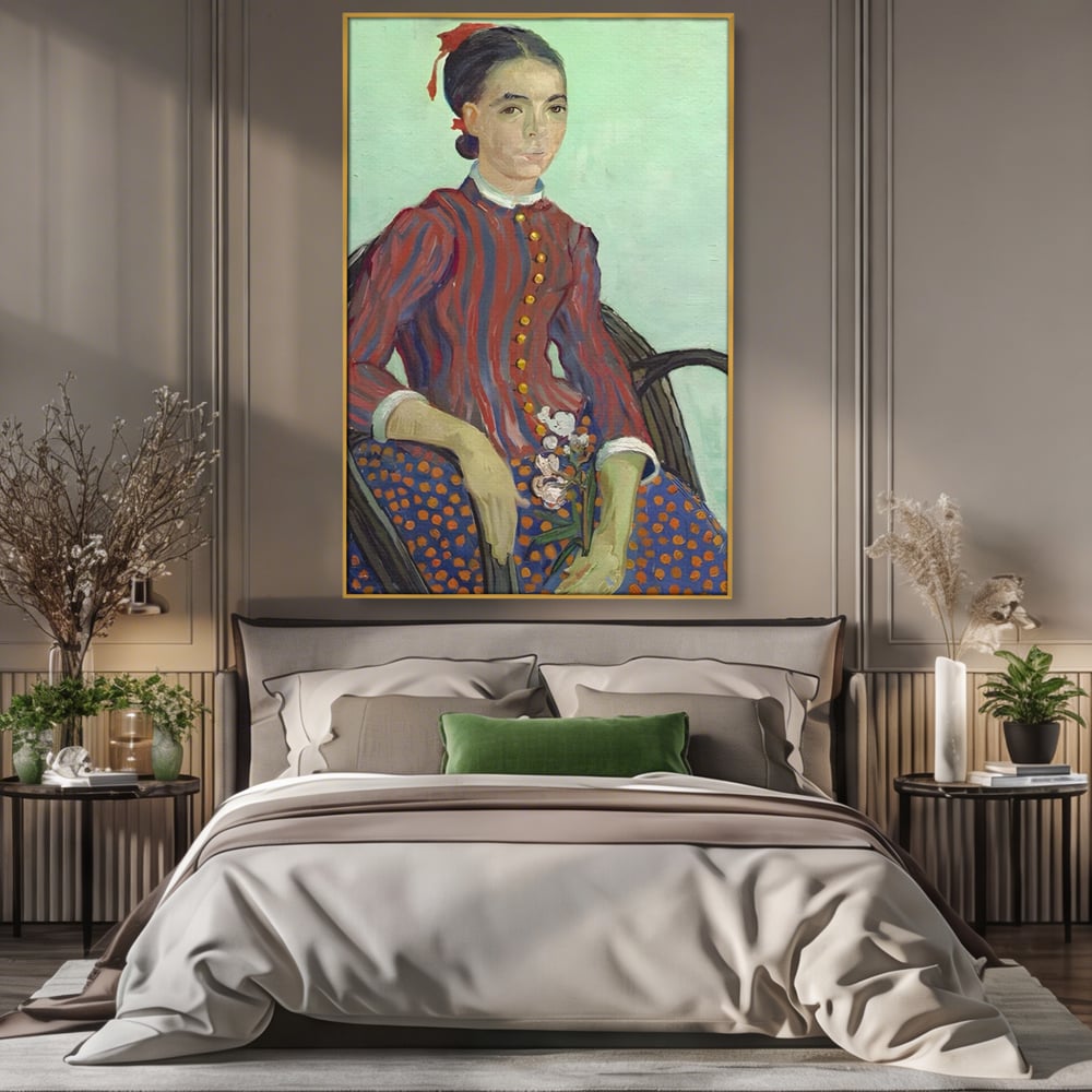 Tablou Canvas Premium LuxCanva® A1462, La Mousme , Galerie De Arta, Van Gogh, Artist, Celebritate, Opera, Room, Culori Vibrante