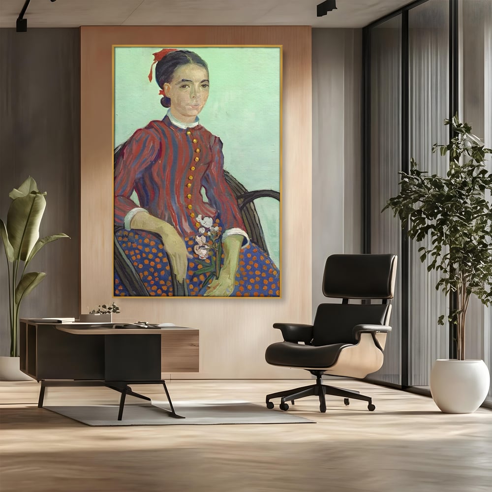 Tablou Canvas Premium LuxCanva® A1462, La Mousme , Galerie De Arta, Van Gogh, Artist, Celebritate, Opera, Room, Culori Vibrante