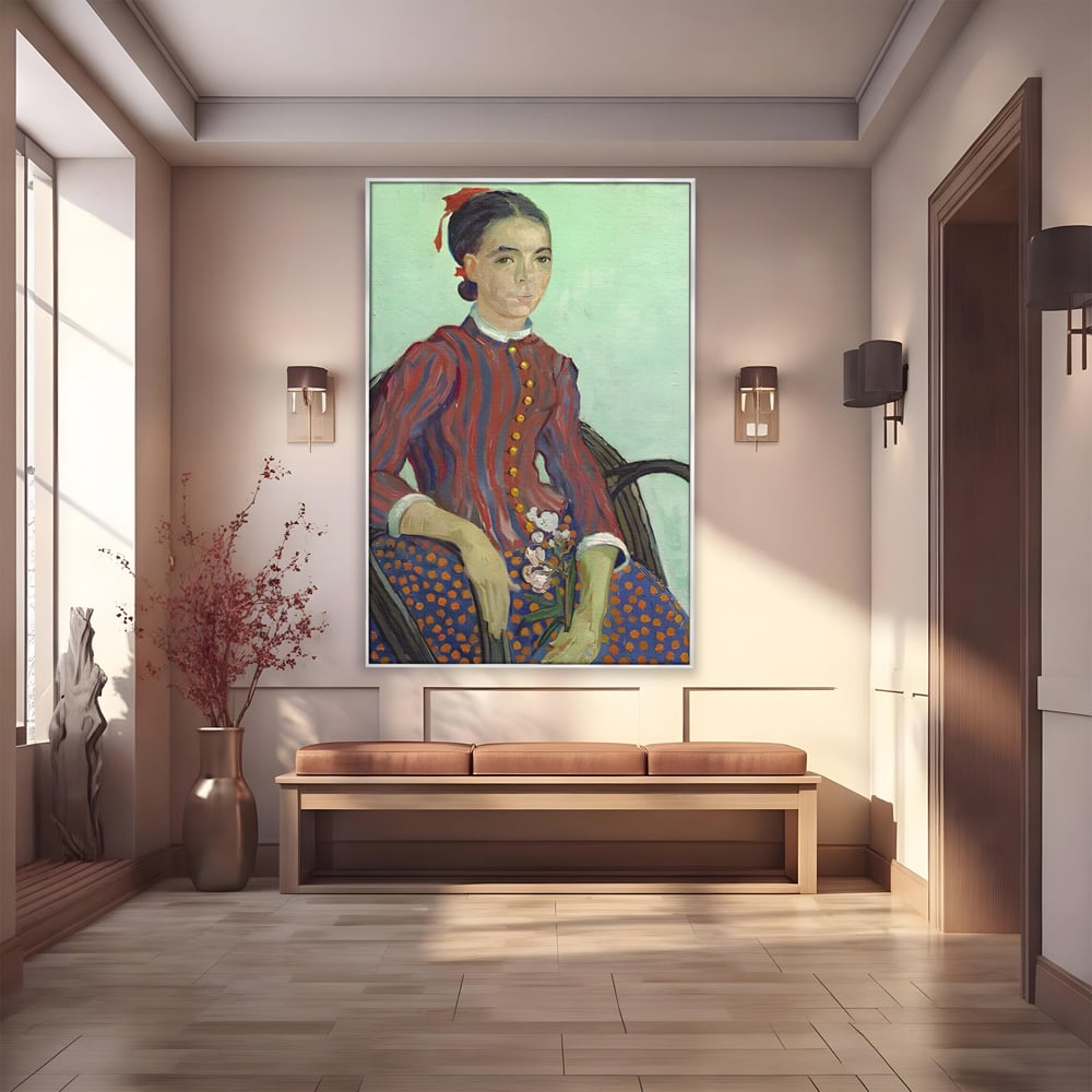 Tablou Canvas Premium LuxCanva® A1462, La Mousme , Galerie De Arta, Van Gogh, Artist, Celebritate, Opera, Room, Culori Vibrante