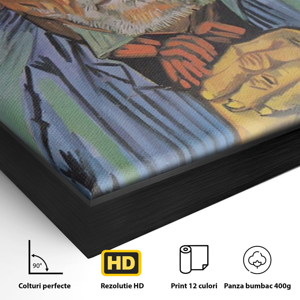 Tablou Canvas Premium LuxCanva® A1466, Portrait Of Patience Escalier , Living, Opera De Arta, Van Gogh, Artist, Portret, Galerie, Culori Vibrante