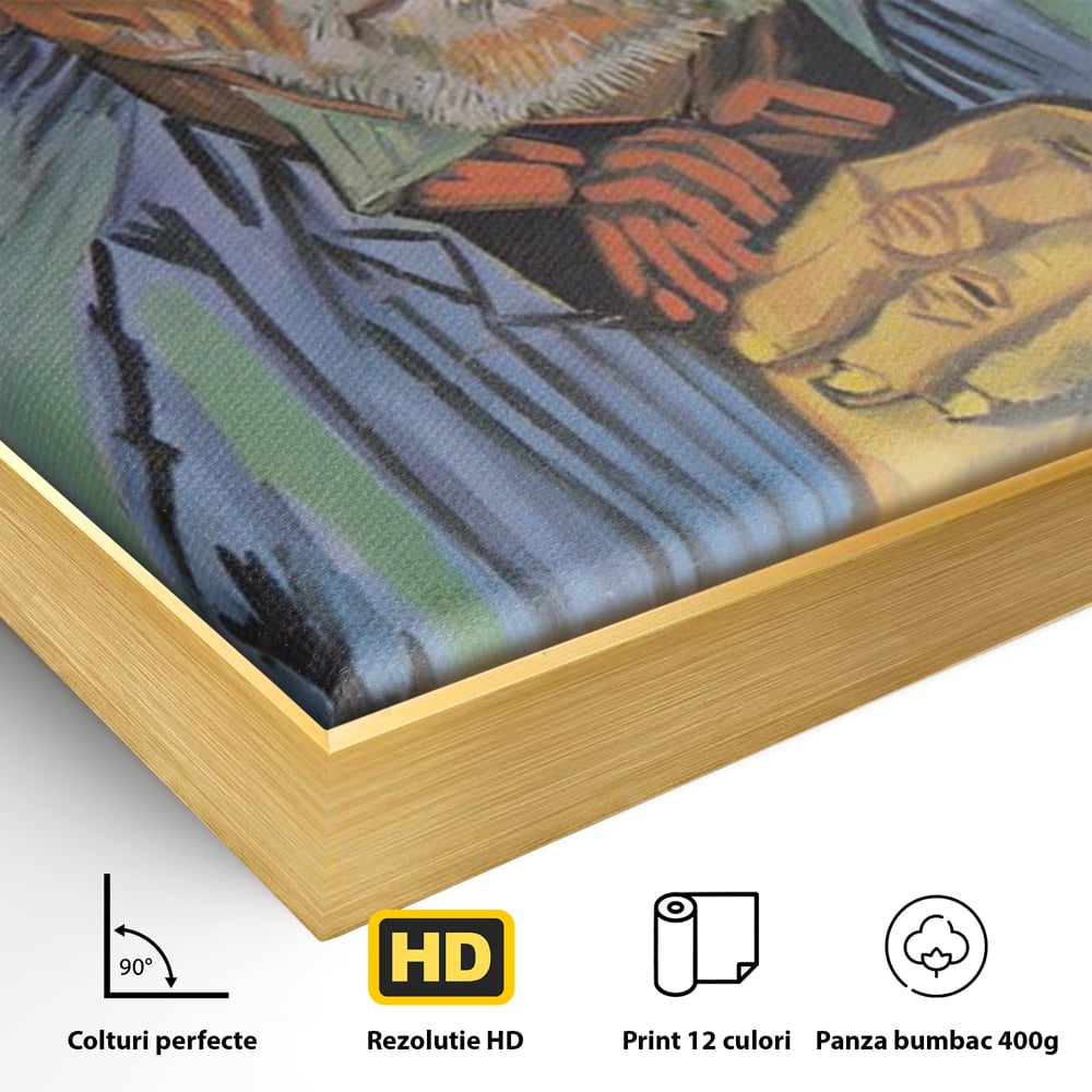 Tablou Canvas Premium LuxCanva® A1466, Portrait Of Patience Escalier , Living, Opera De Arta, Van Gogh, Artist, Portret, Galerie, Culori Vibrante