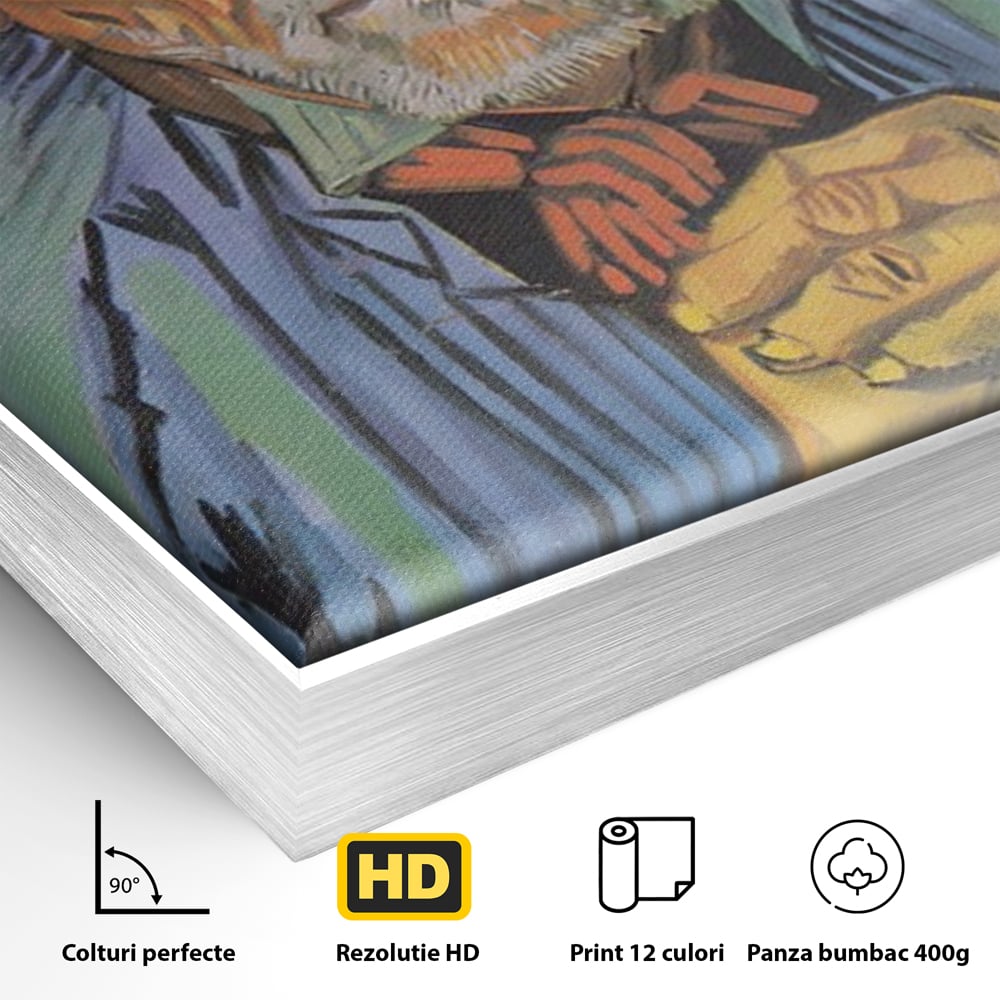 Tablou Canvas Premium LuxCanva® A1466, Portrait Of Patience Escalier , Living, Opera De Arta, Van Gogh, Artist, Portret, Galerie, Culori Vibrante
