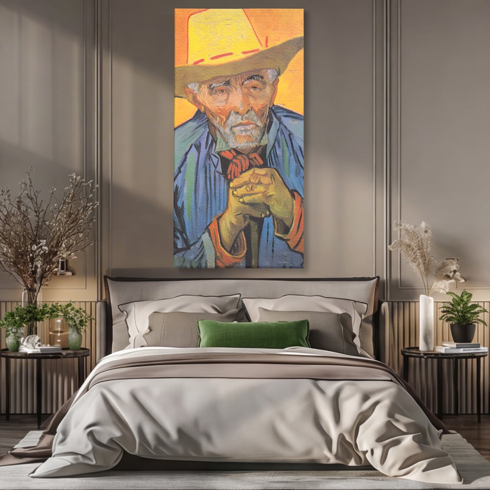 Tablou Canvas Premium LuxCanva® A1466, Portrait Of Patience Escalier , Living, Opera De Arta, Van Gogh, Artist, Portret, Galerie, Culori Vibrante