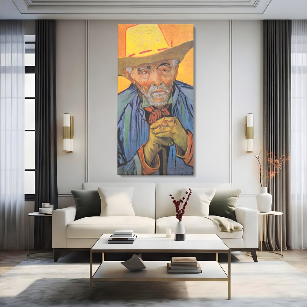 Tablou Canvas Premium LuxCanva® A1466, Portrait Of Patience Escalier , Living, Opera De Arta, Van Gogh, Artist, Portret, Galerie, Culori Vibrante